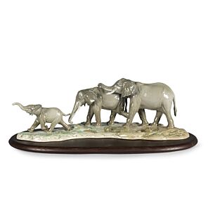 We Follow in Your Steps Elephants Sculpture