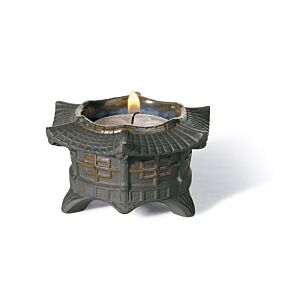 Tea light candle holder (black)