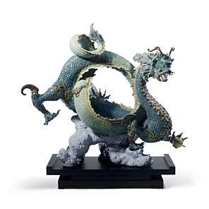 Auspicious Dragon Sculpture. Green.Limited Edition