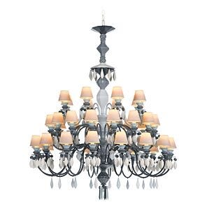 Belle de Nuit 40 Lights Chandelier. Black (JP)