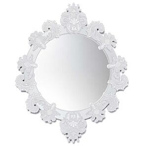 Round mirror small (white)