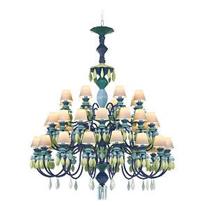 Belle de Nuit 40 Lights Chandelier. Green (JP)