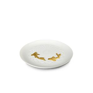 Koi Plate. Golden Luster