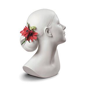 Busto mujer Lily con flores