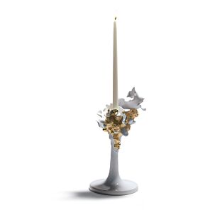 Naturofantastic Single Candlestick. Golden Lustre