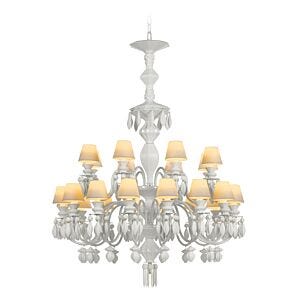 Belle de Nuit 24 Lights Chandelier. White (US)