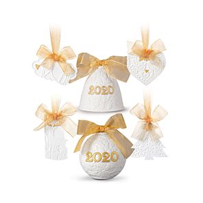 Set 6 Golden Ornaments