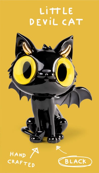 アーティスト、ハビア・カジェハによる最新作「Little Devil Cat」