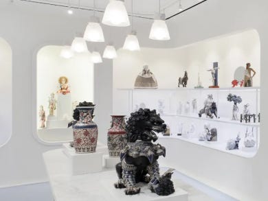 Lladró boutique with High Quality Porcelain figures