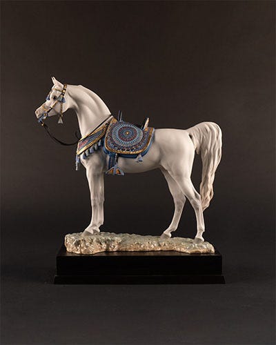 Details of sculpture Arabian Horse