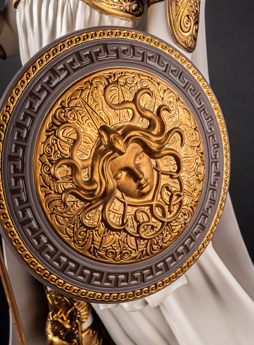 Details of the shield of the goddess Athena