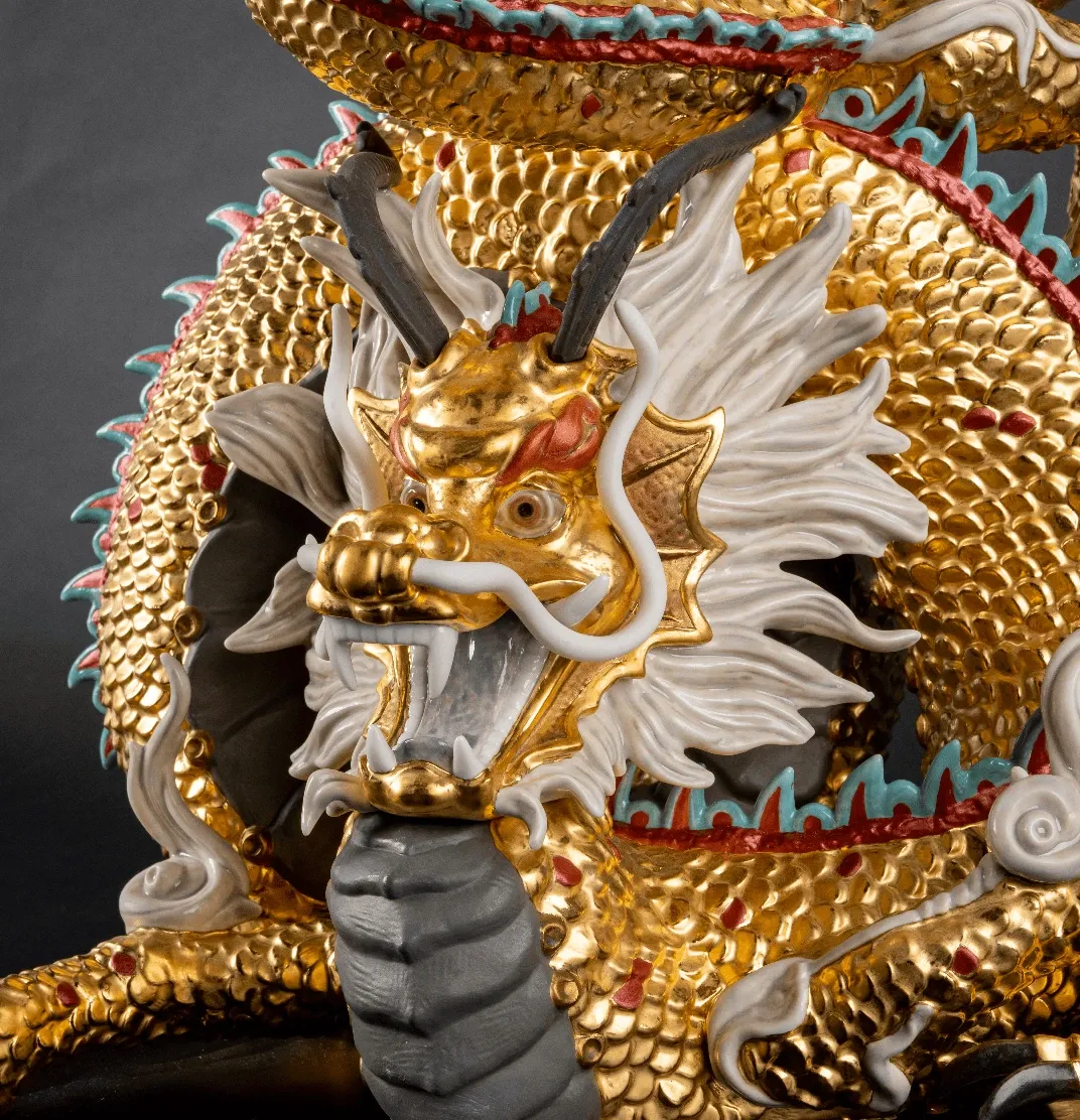 Details of the Protector Dragon sculpture