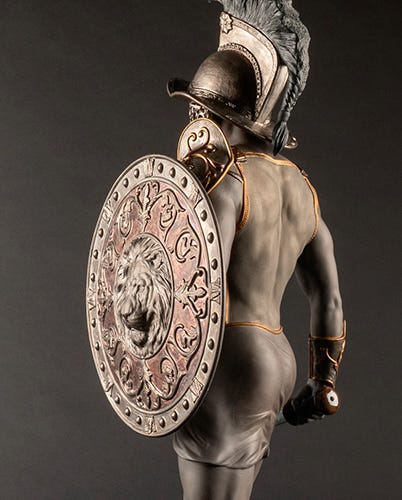 Detalles de la Escultura Gladiador